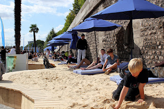 Paris Plage giant sandbox