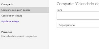 Compartir calendario Outlook