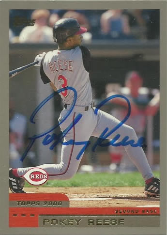 Cincinnati Reds Baseball Card Collector TTM Pokey Reese