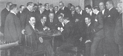 Gran torneo entre los socios del Casino de Madrid y el Círculo de Bellas Artes en 1919