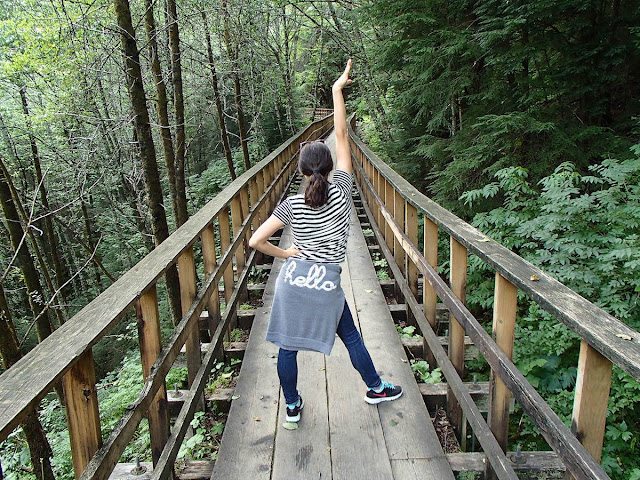 Isa on the Flume Trail