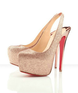 Christian Louboutin high heels : Noble Daffodile Strass Platform ...