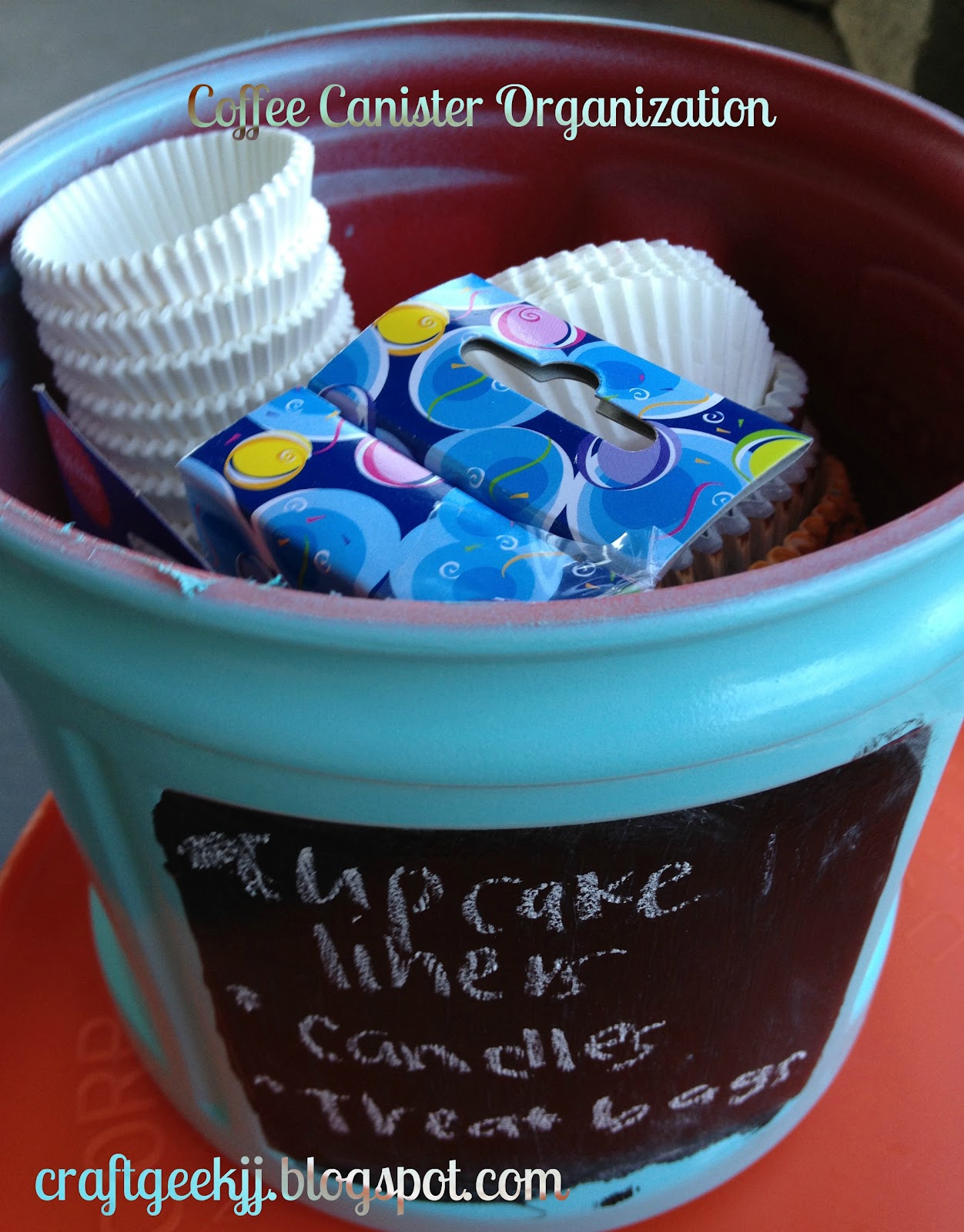 Craft Geek Recyclable Coffee Canister Organization