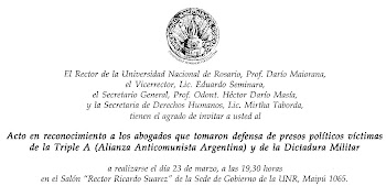 Acto en reconocimiento a Abogados que tomaron defensa de presos políticos