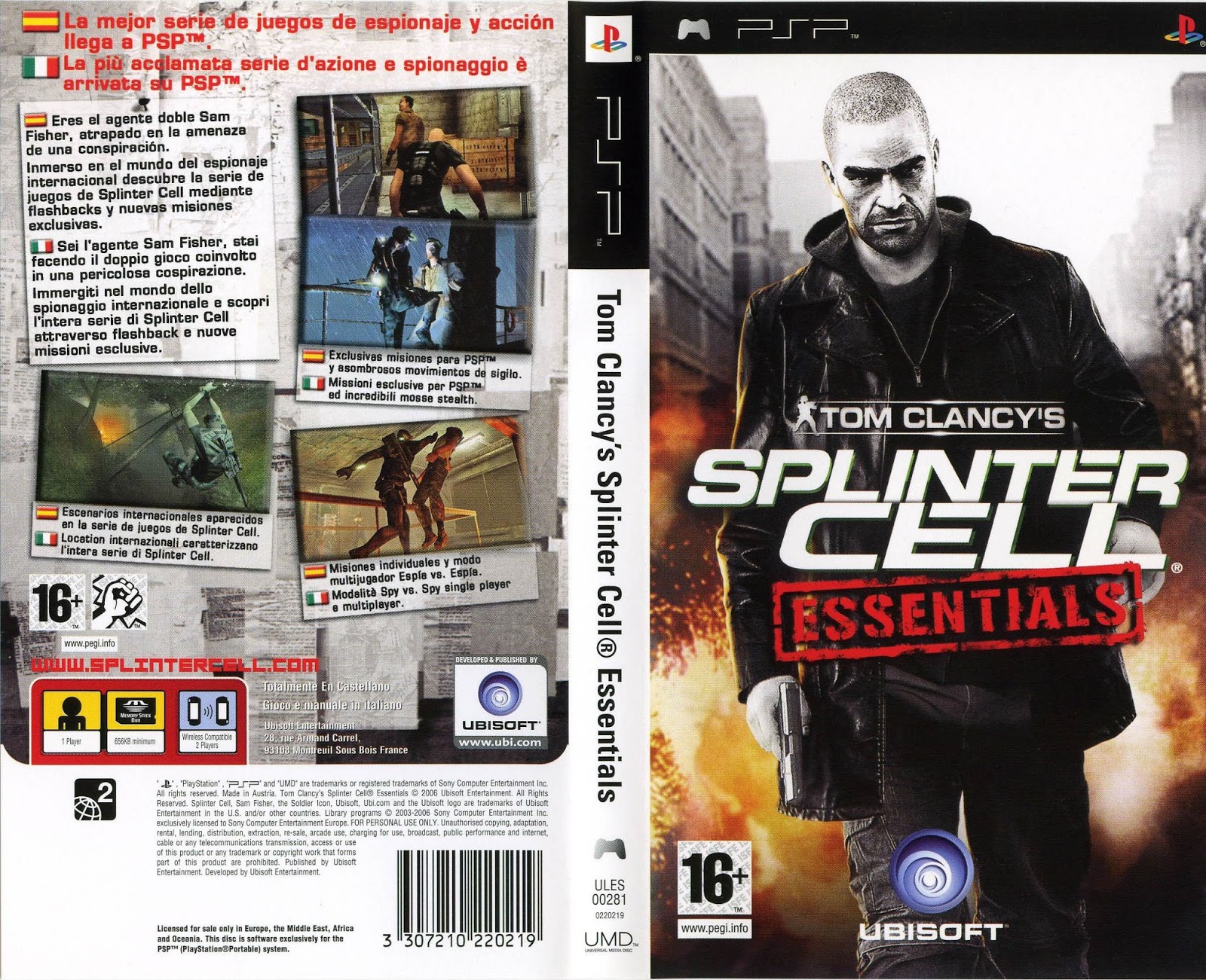GAMES MR.WHITE TOM CLANCY'S SPLINTER CELL ESSENTIALS PSP (MEGA)