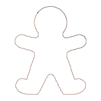 Big Dreams Embroidery: GINGERBREAD MAN Machine Embroidery Applique Design  Pattern