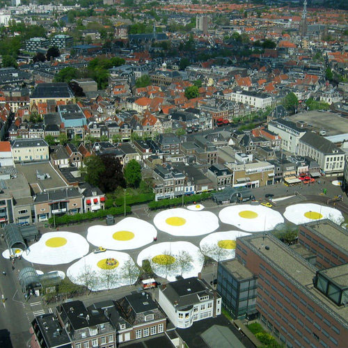 eggcity01 Gambar Bandar Telur Goreng Yang Pelik Di Netherlands