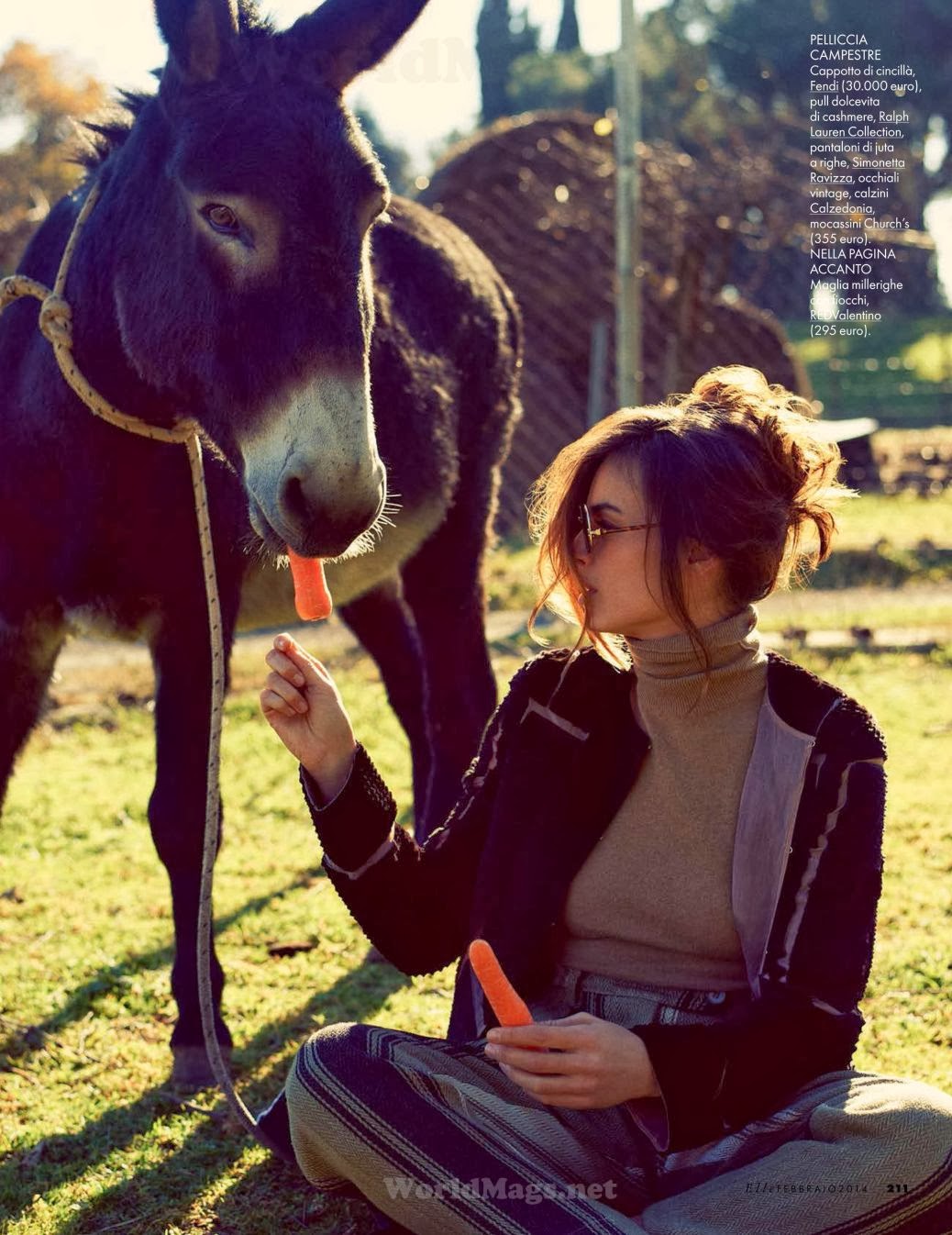 Kasia Smutniak Elle Italia Magazine Photoshoot February 2014 Kasia Smutniak Photoshoot by Photographer David Burto for Elle Magazine Italia February 2014