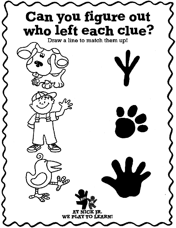 blues clues coloring pages printable | FCP