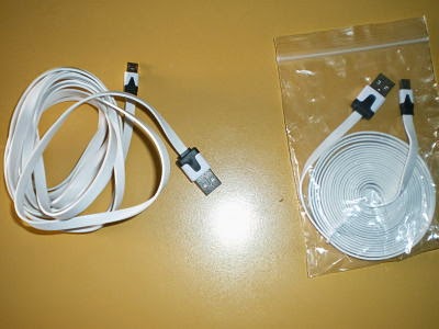 Cables micro USB de tres metros