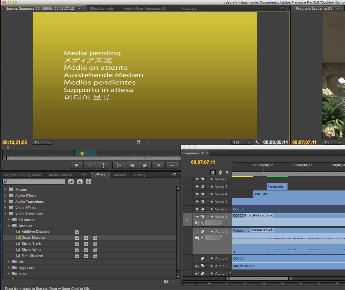 Notes On Video Switching to Premiere Pro Days 25 A Few Problems in