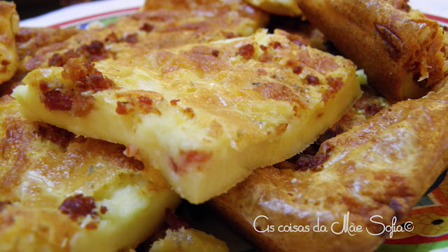 Tarte de chouriço e queijo / Chorizo and cheese pie 