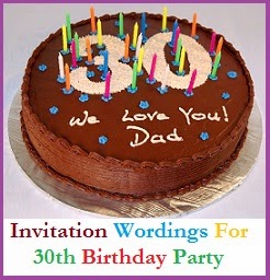 sample invitation wordings invitation wordings for 30th birthday party