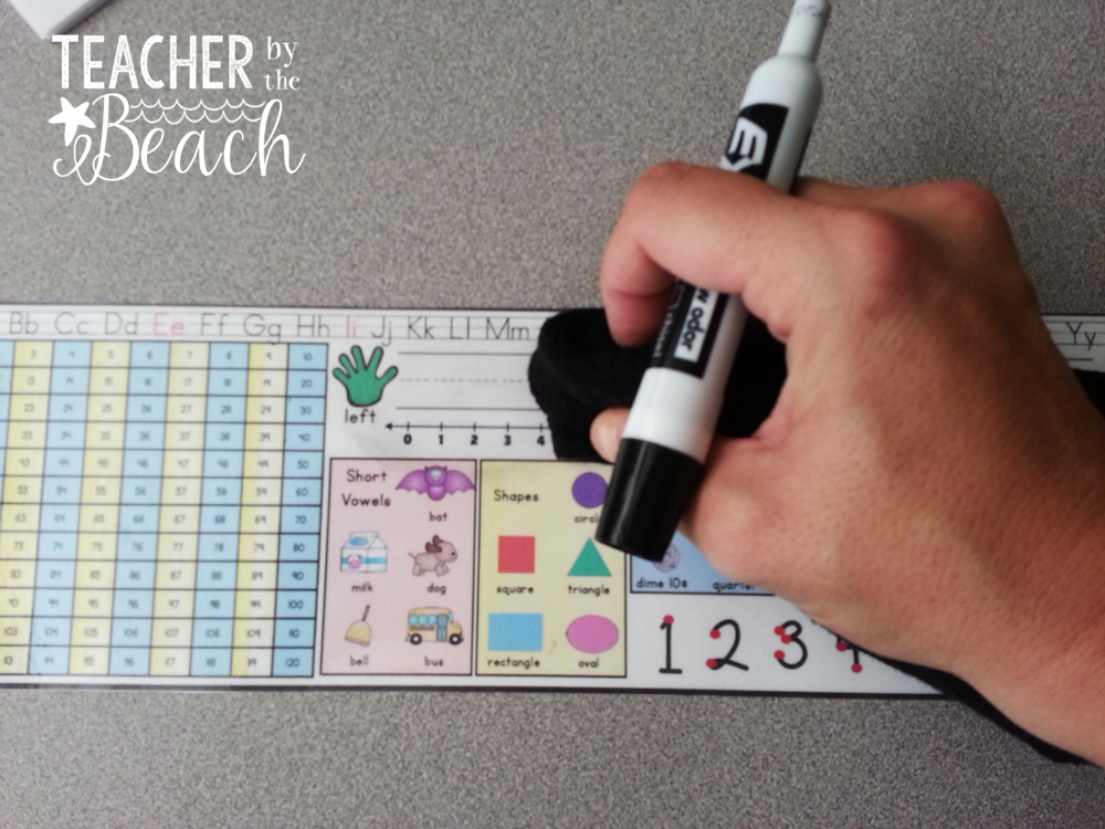 Erasing Permanent Marker from Lamination Teacher by the Beach