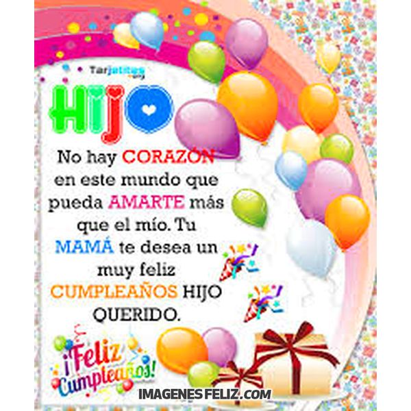 Feliz Cumpleanos Hijo Imagenes Feliz Cumpleanos
