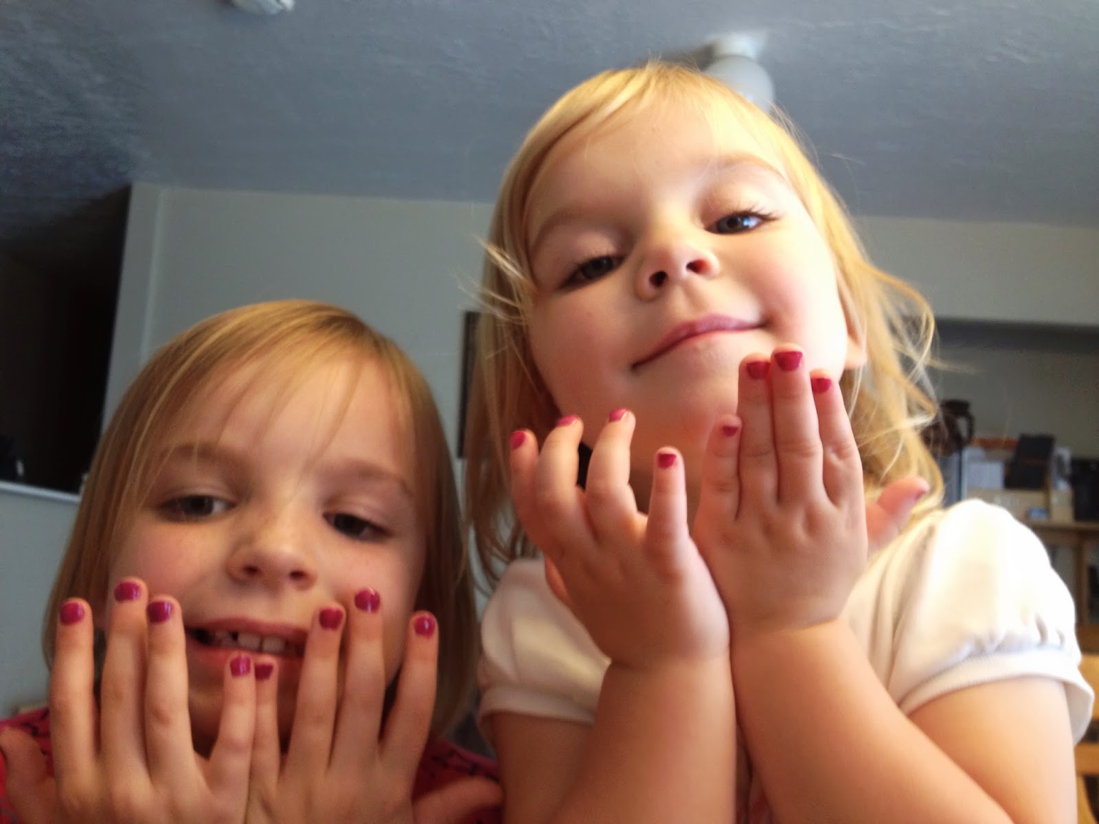 wendy will ramble... painting nails with my girls