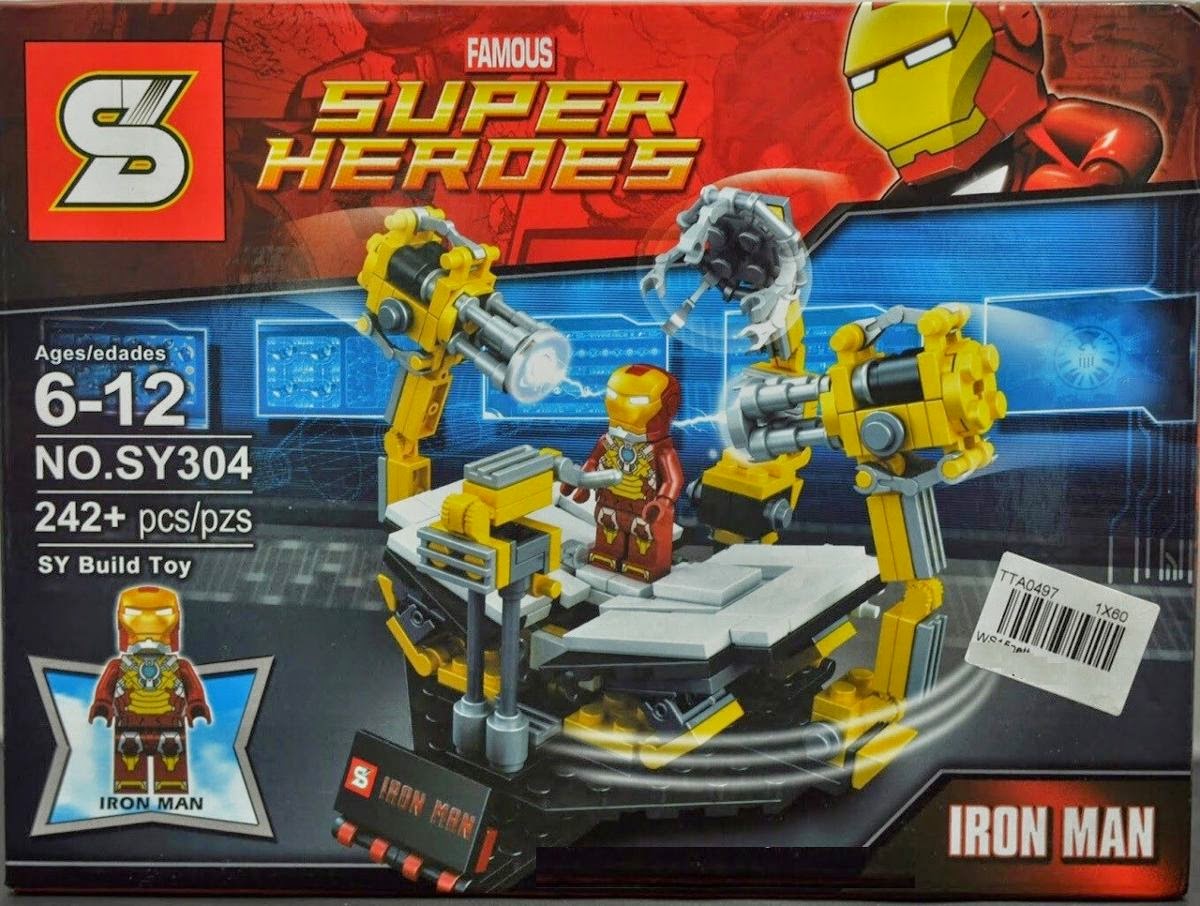 lego laboratorio de iron man