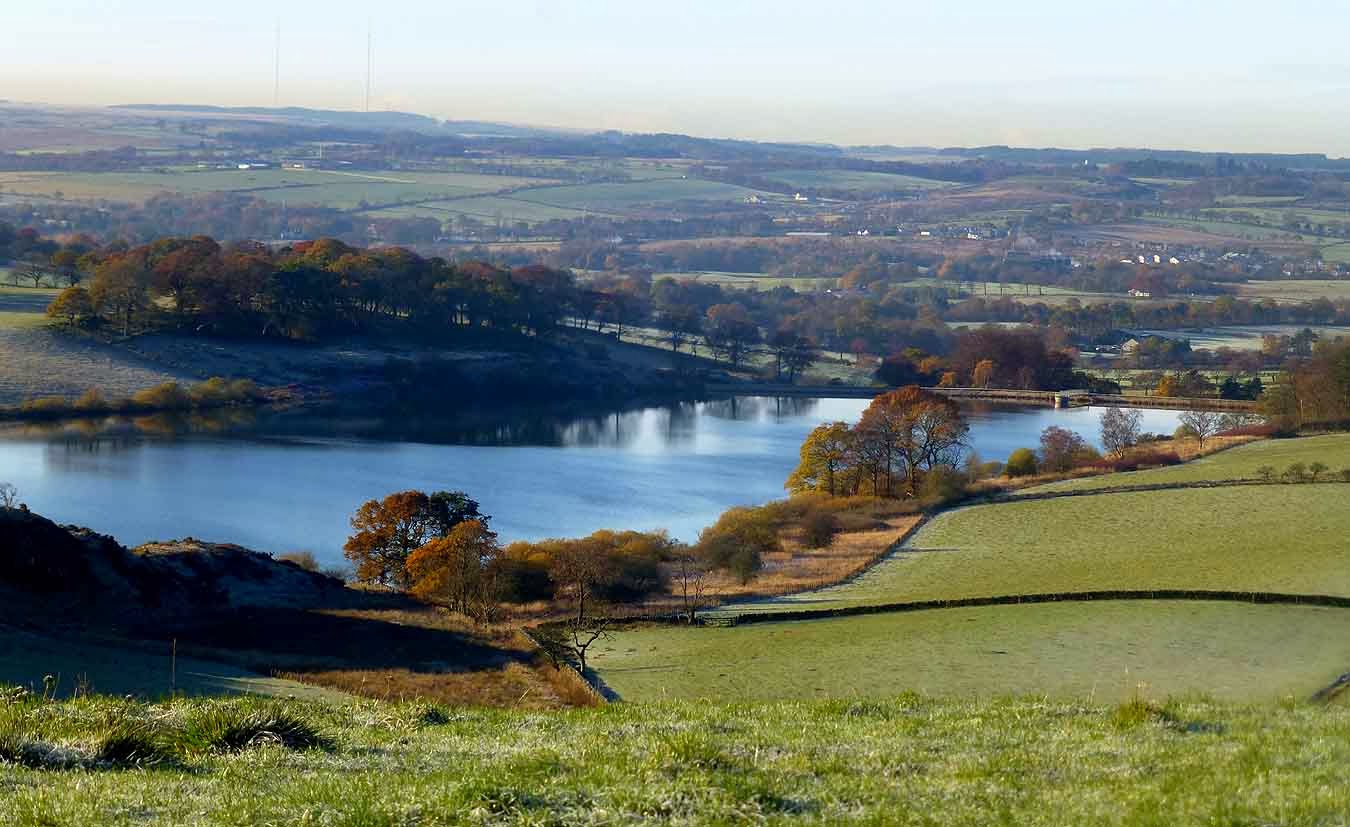 Alex and Bob`s Blue Sky Scotland Bathgate Hills. Linlithgow. The