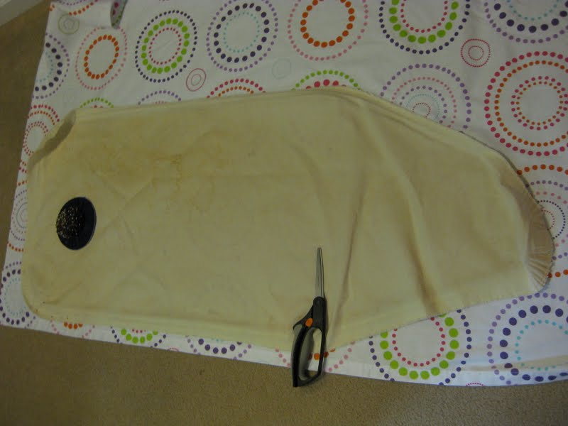 My Mind My Life A new ironing board cover from a curtain panel.