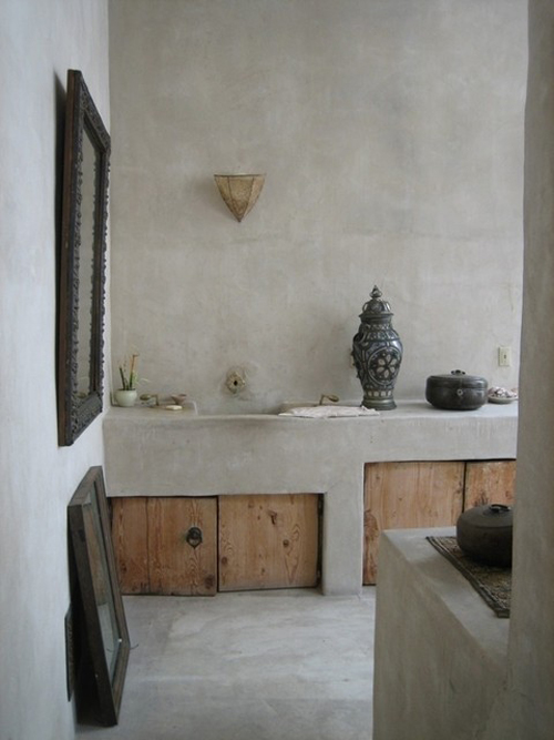 natural modern interiors Natural Wall Finishes Tadelakt Lime Badkamer Douchen In Bad ~ natural modern interiors Natural Wall Finishes Tadelakt Lime