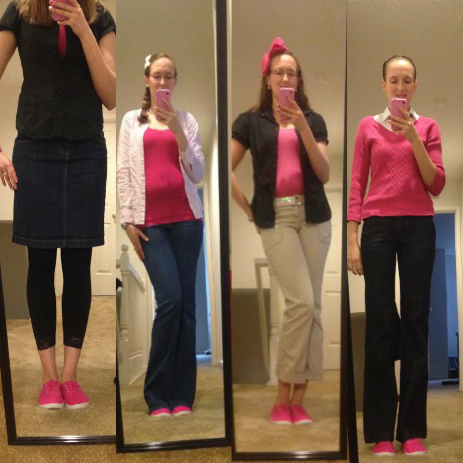 Amy Fashion BBCA Monthly Recap Pink Tennis Shoe