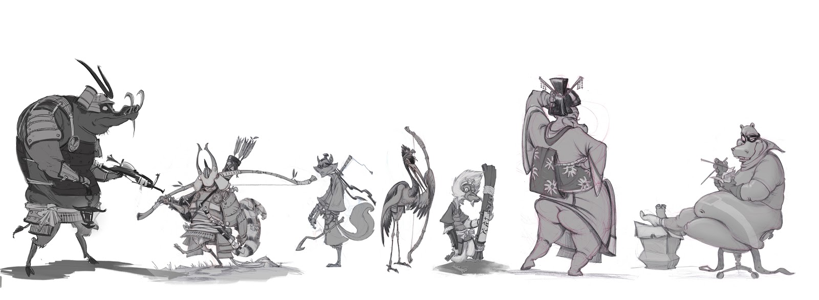 Pauls Concepts Sly Cooper Japan Character Art