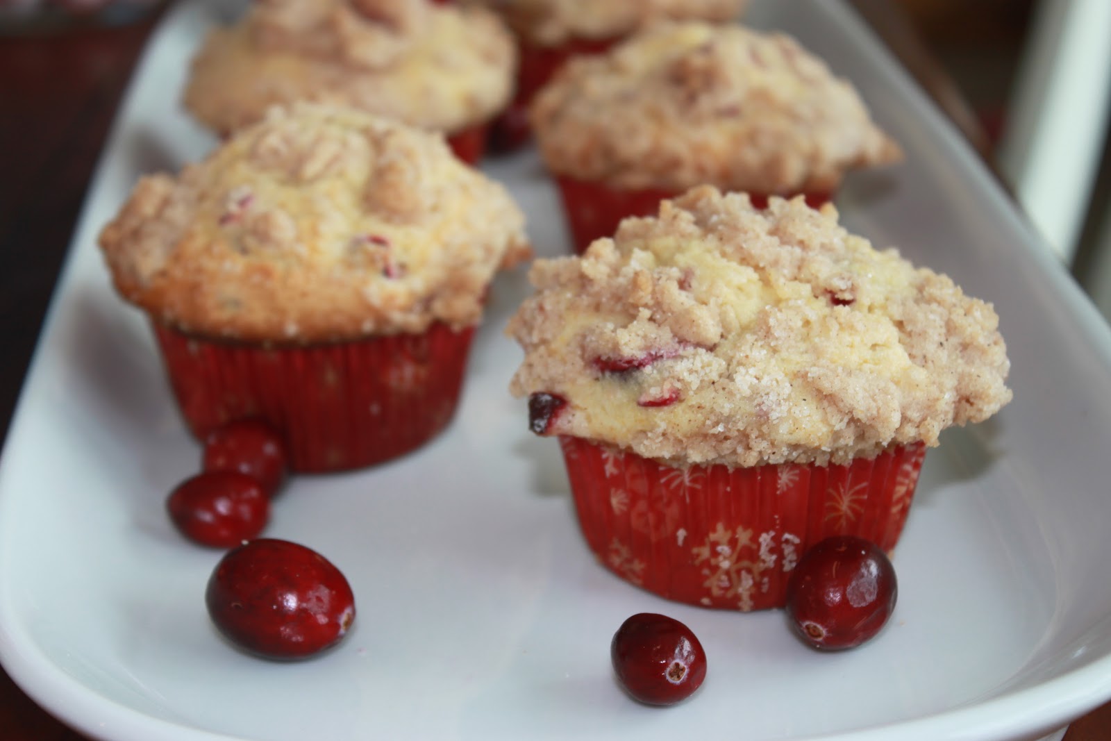 The Martha in Me Eggnog Cranberry Muffins