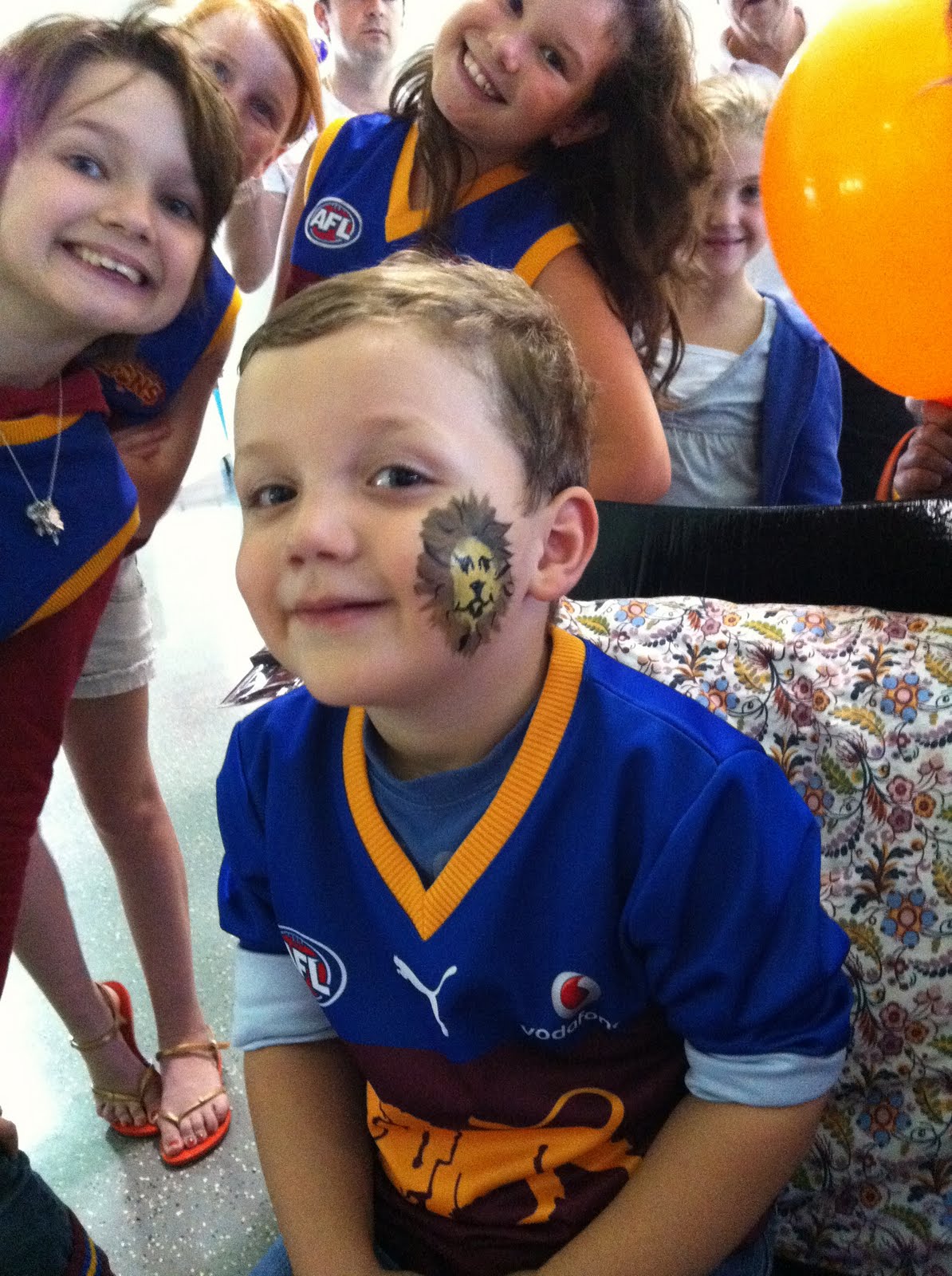 We Love Face Painting! Face Painting for Brisbane Lions Fan Day!