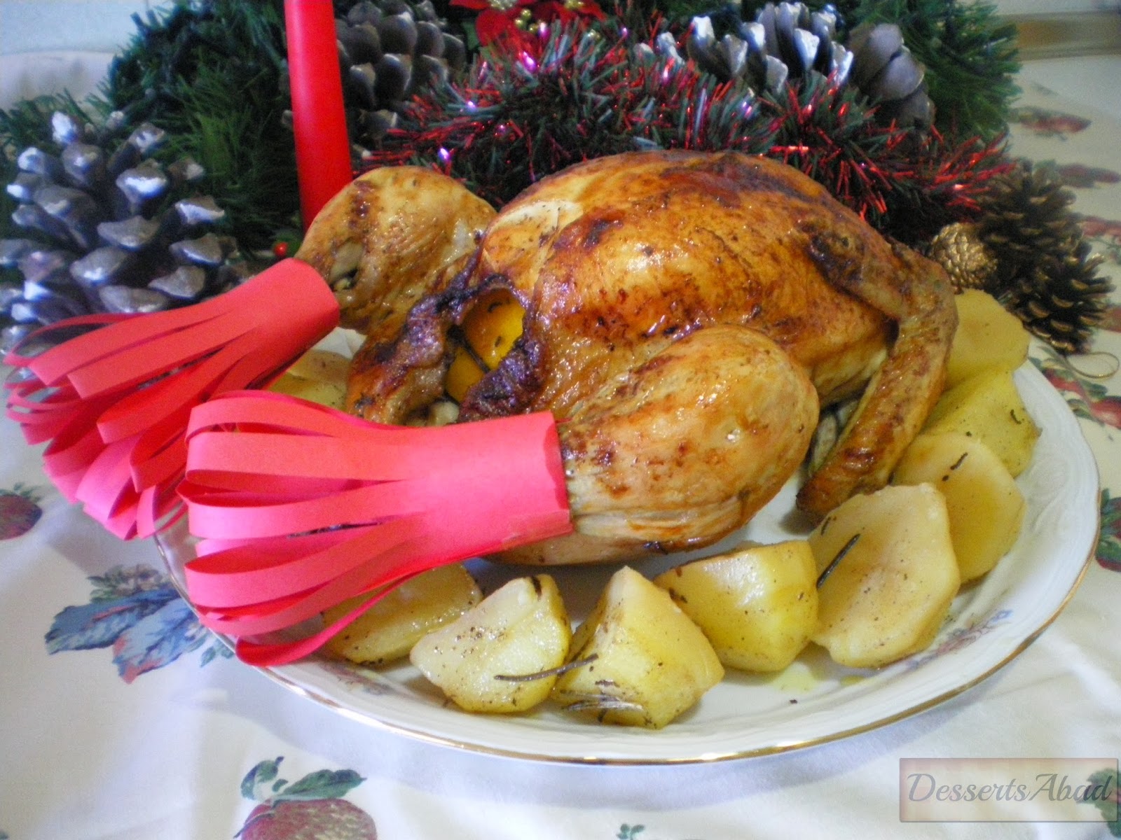 Pollo A La Naranja Con Patatas Asadas