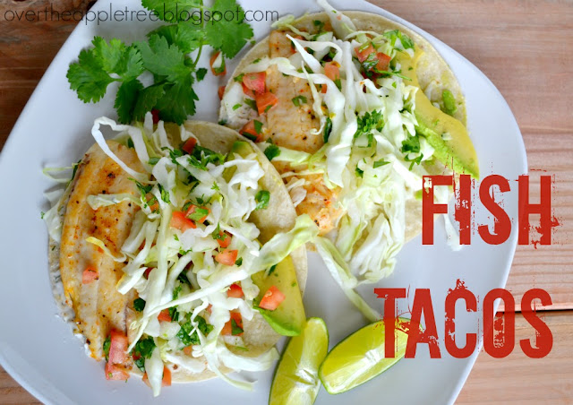 Fish Tacos by Over the Apple Tree