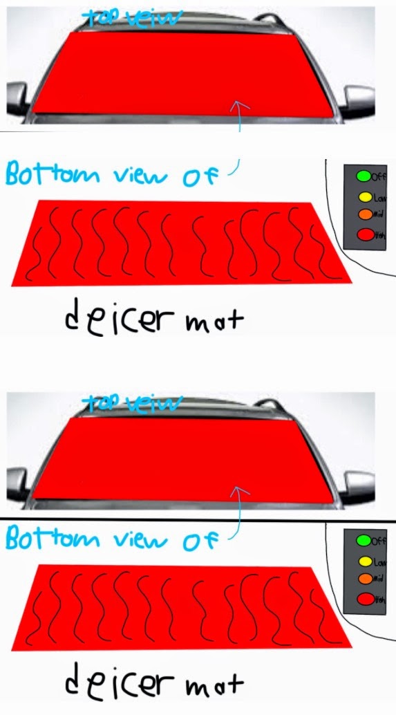 Picture Tyler drew of De-Icer Mat