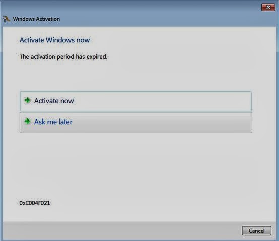 Cara Aktivasi Windows 7 Ultimate Yang Sudah Expired