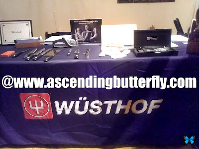 Wusthof knives on display at The Luxury Review exclusive Press Event in New York City