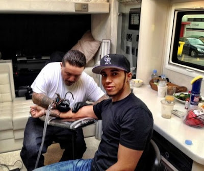 Lewis Hamilton tatuagens