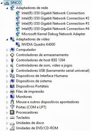 4 interfaces de rede na placa S2600CP4 4 interfaces de rede na placa S2600CP4