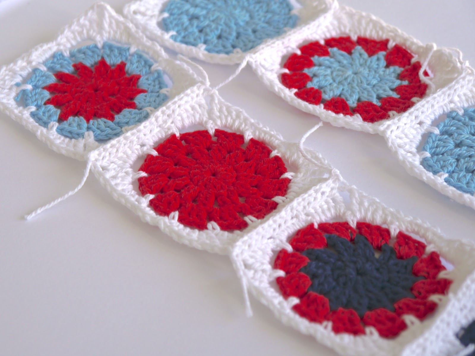 Sarita creative Cotton Granny Square baby blanket