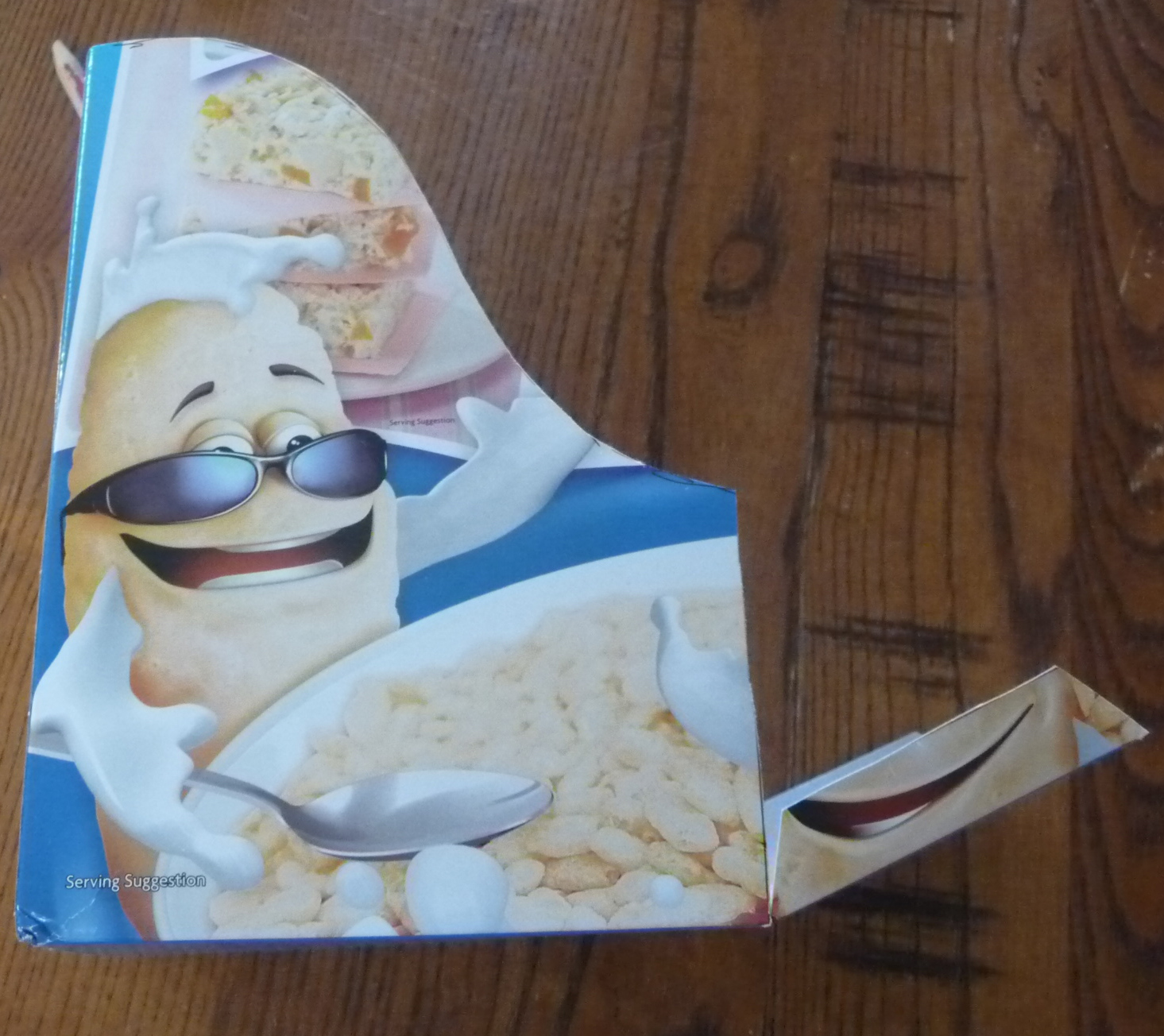 Spend Less, Craft More Mini recipe book holder from a cereal box