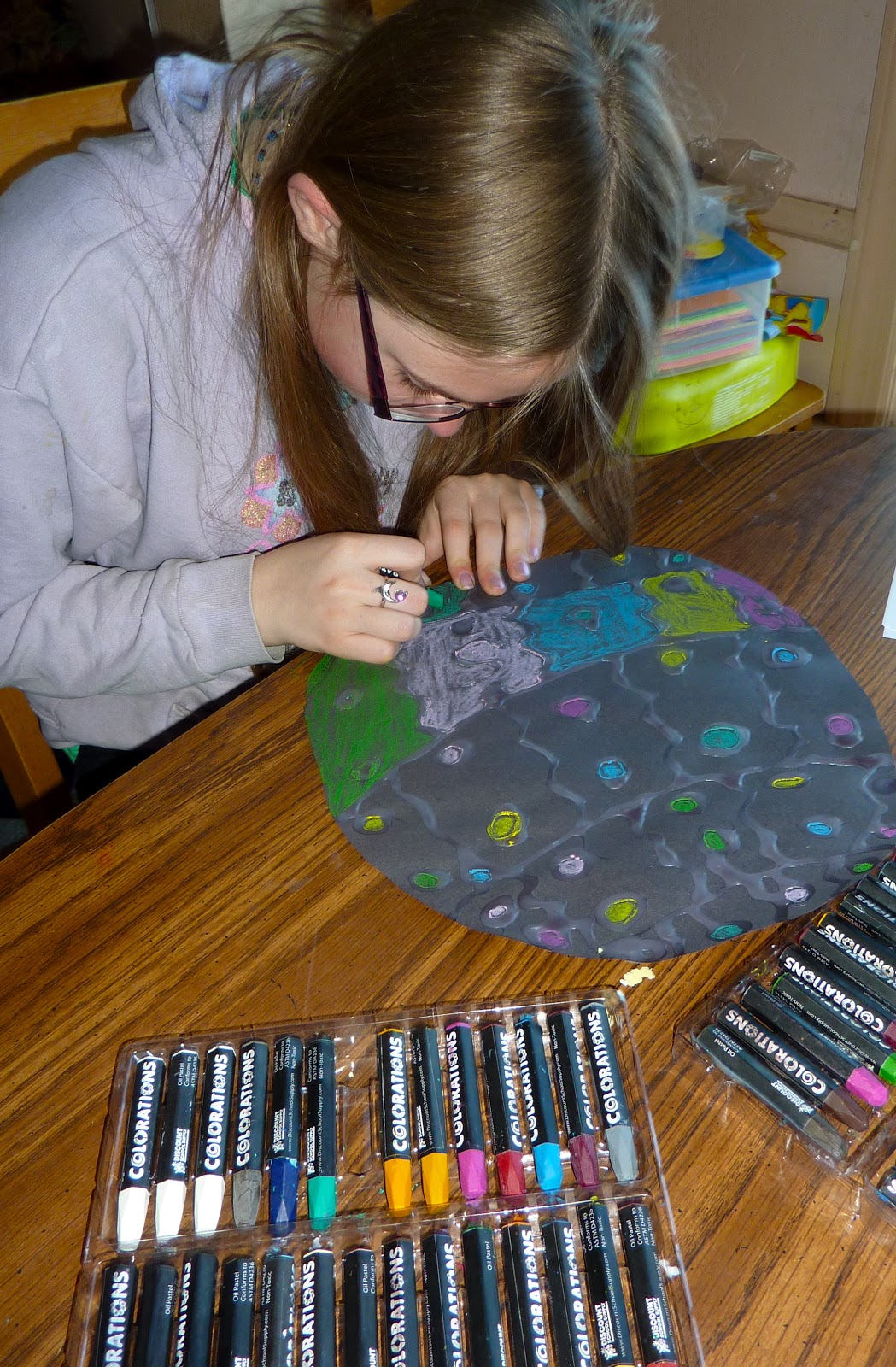 Oil Pastel Easter Eggs