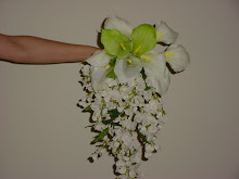 Calla Lily/Wisteria cascading bouquet