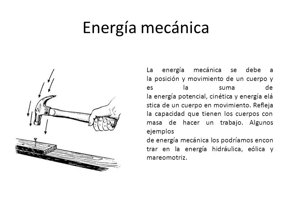 energía mecánica