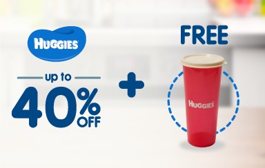 HUGGIES ON SALE NOW !! DISCOUNT UP TO 40%