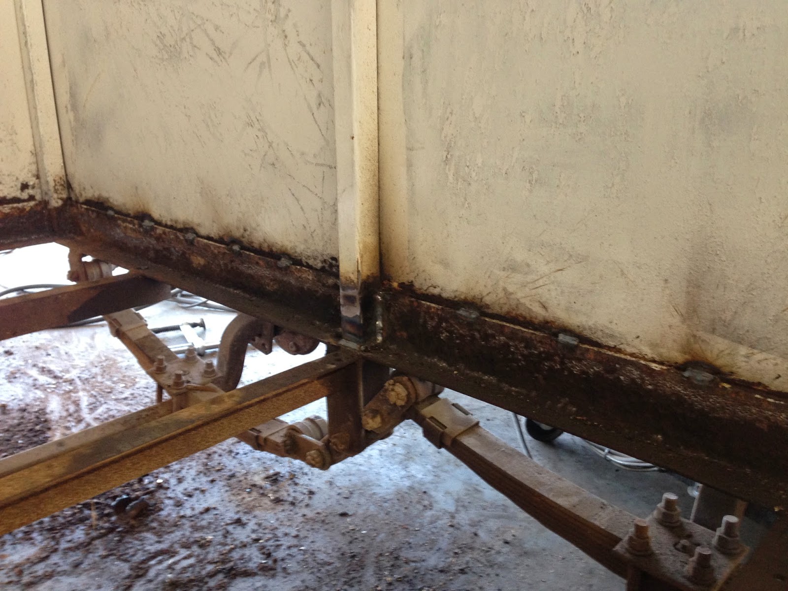 RTW Horse Trailer Restoration. 1963 Dave's Trailer Works, Wrangler Model.