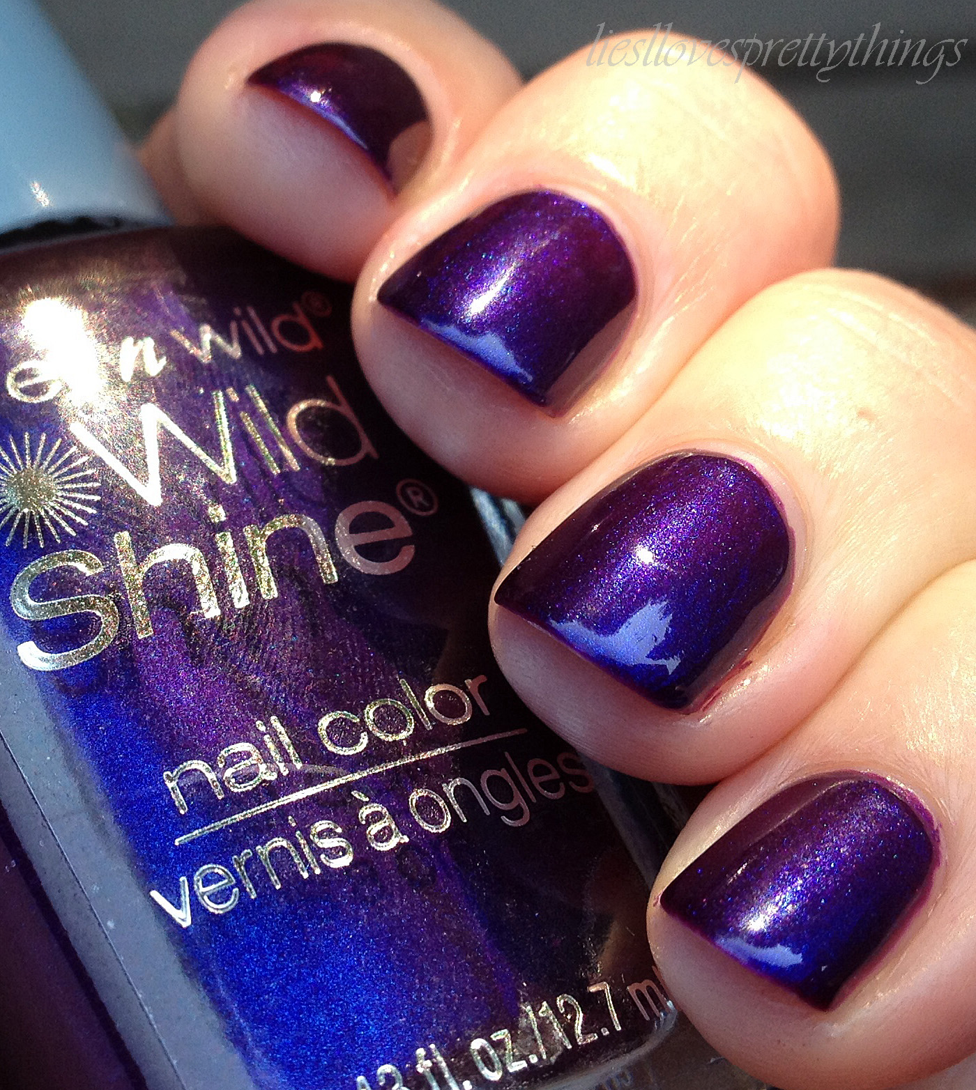 WetnWild Eggplant Frost swatch and review WetnWild Eggplant Frost swatch and review