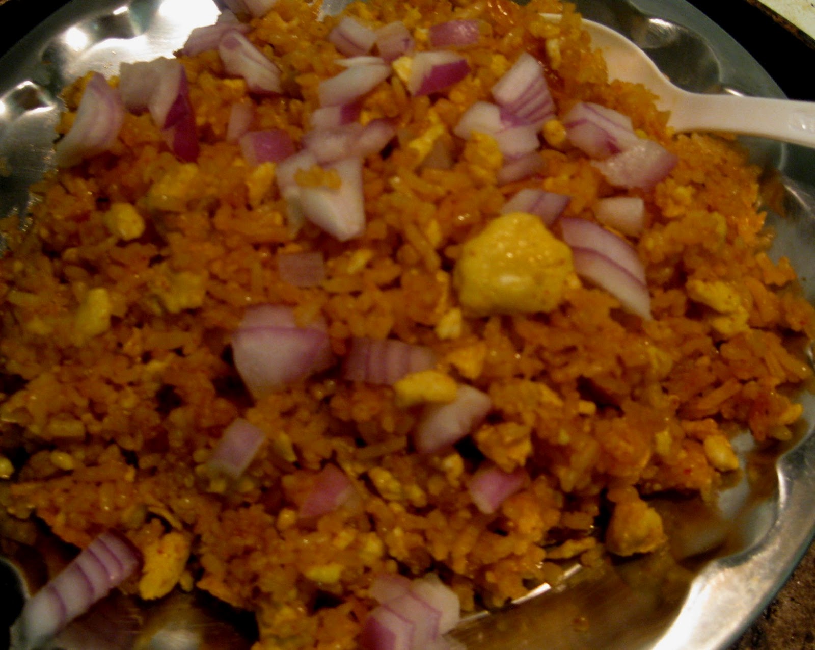 My experiments with food.. Dharwad Special egg fried rice