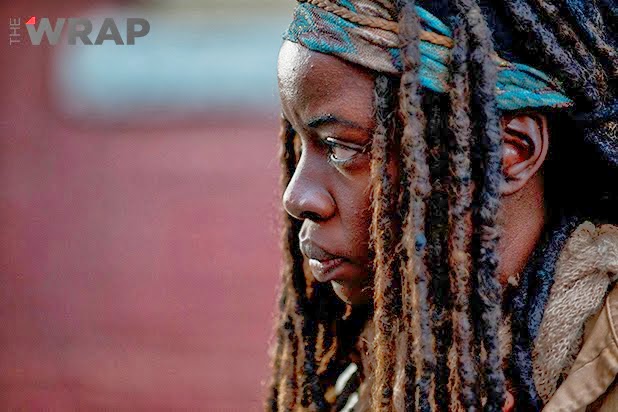 Michonne en el final de la cuarta temporada de "The Walking Dead" Michonne en el final de la cuarta temporada de "The Walking Dead"