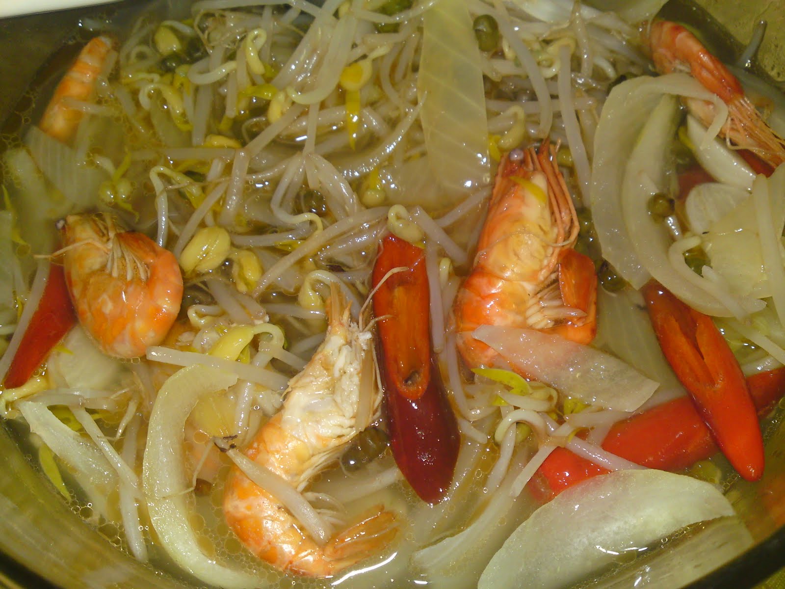 DARI DAPUR ORANG KAMPUNG TAUGEH KAMPUNG TUMIS AIR CAMPUR