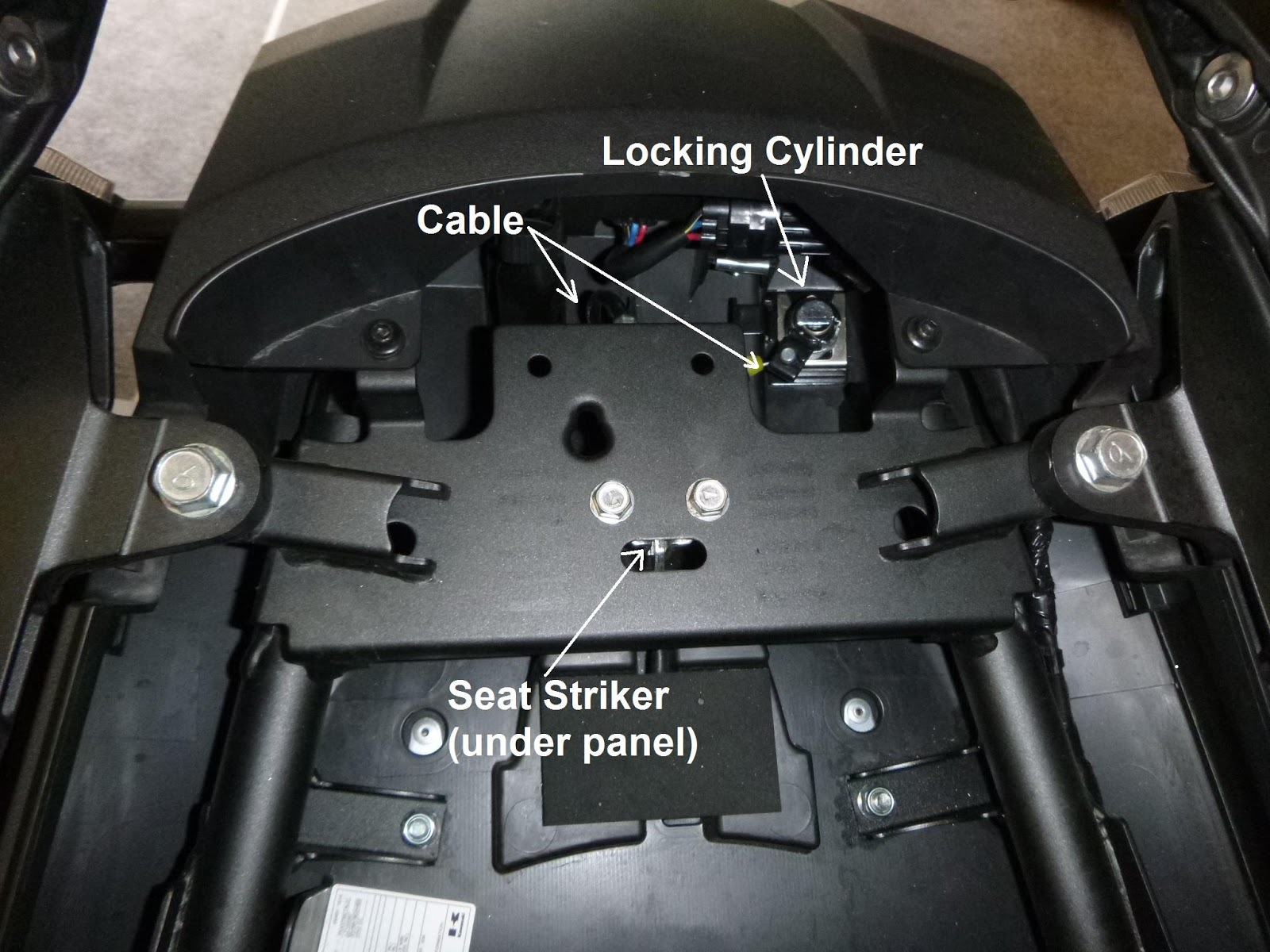 Versys Ventures, and more Seat Lock Issue