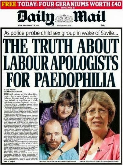 http://www.dailymail.co.uk/news/article-2562518/The-truth-Labour-apologists-paedophilia-Police-probe-child-sex-group-linked-party-officials-wake-Savile.html