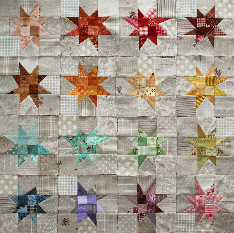 PatchworkPottery Apron, Tea & Stars