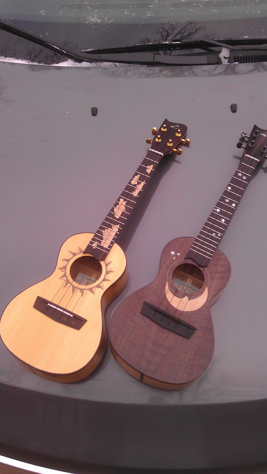 Leeward Lounge Ukuleles Sun and Moon Set